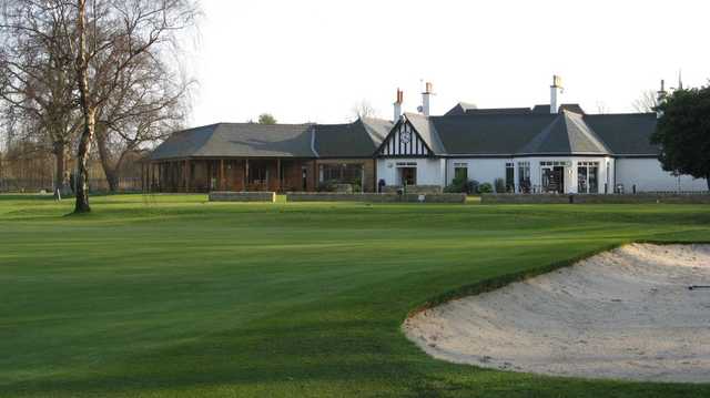 A view of the clubhouse at Duddingston Golf Club