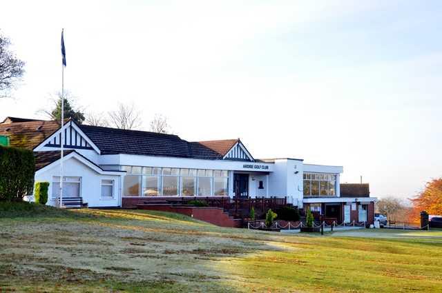A view of the clubhouse at Airdrie Golf Club