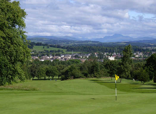 A view of a hole at Cochrane Castle Golf Club