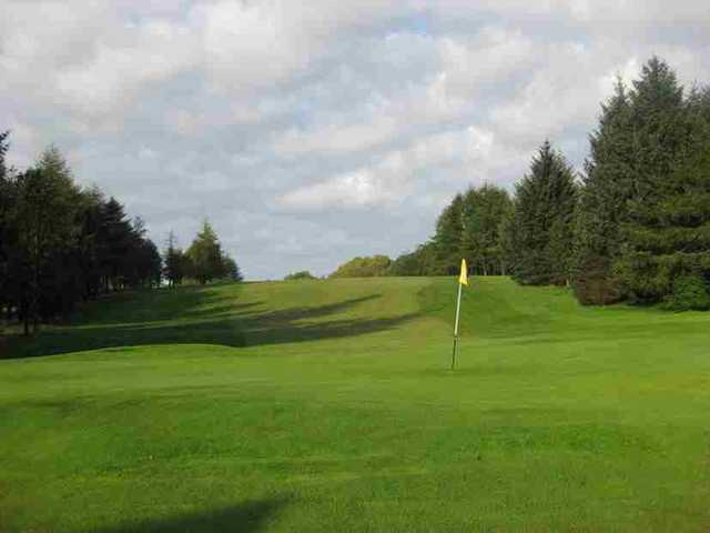 A view of the 18th green at Caldwell Golf Club