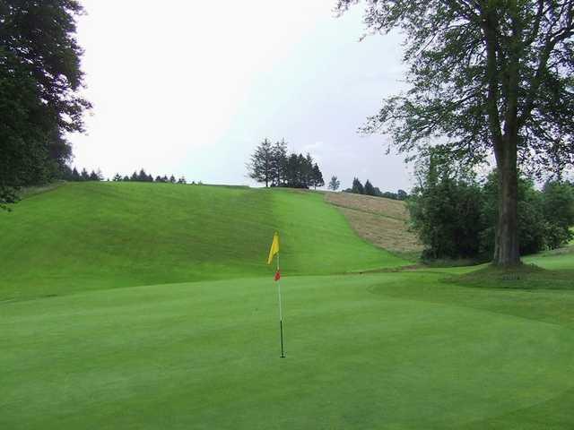 A view of the 7th green at Cathcart Castle Golf Club