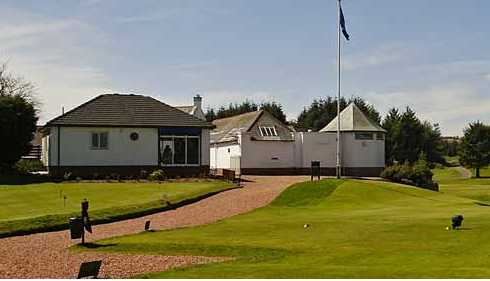 A view of the clubhouse at East Renfrewshire Golf Club