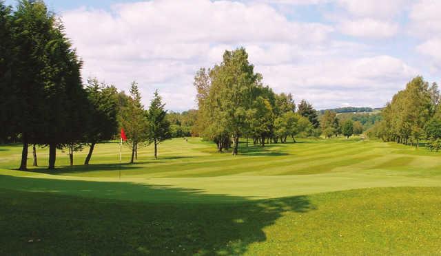 A view of the 18th green at Dumbarton Golf Club.