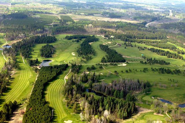 Aerial view from Blueberry Pines Golf Club
