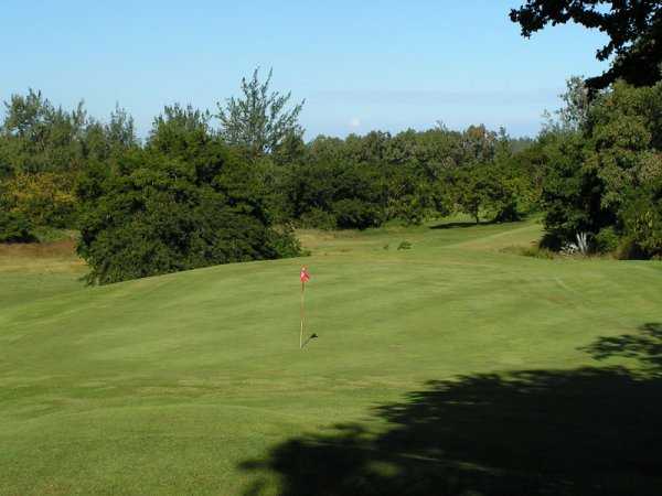 A view of the 12th green at Golf Club de Bourbon