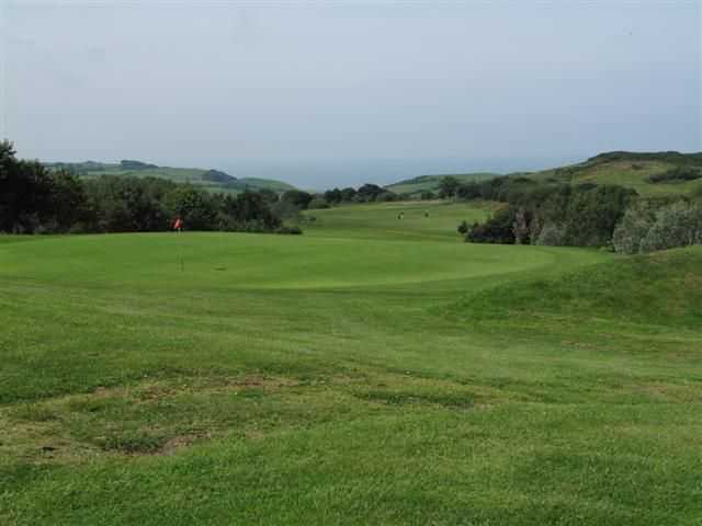 A view of green #10 at Penrhos Golf & Country Club