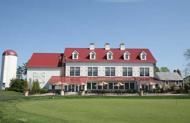 A view of the clubhouse at Bella Vista Golf Course