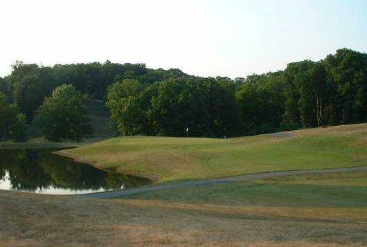 A view of a hole at Twin Bridges Golf Club