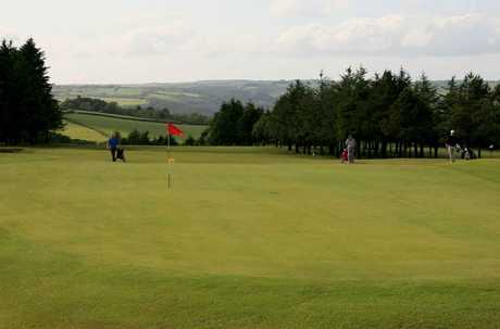 A view of the 8th hole at Carmarthen Golf Club