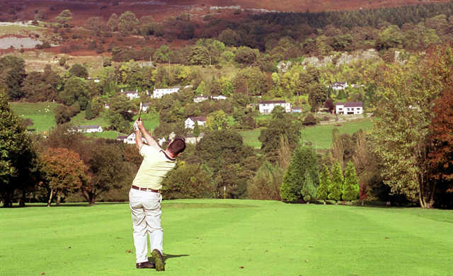 A view from fairway #13 at Vale of Llangollen Golf Club