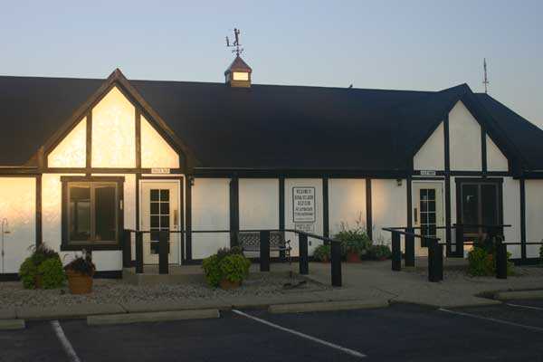 A view of the clubhouse at Royal Hylands Golf Club
