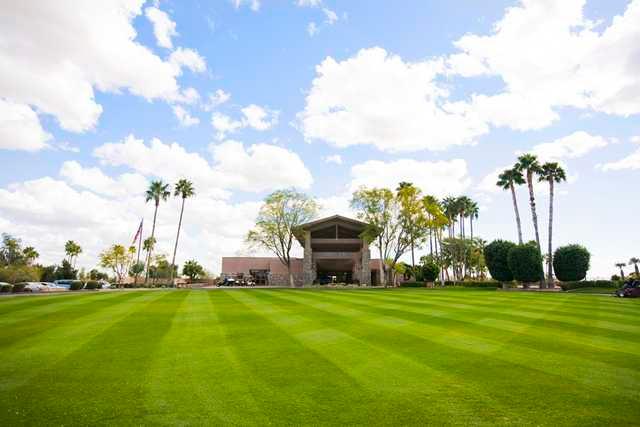 A view of the clubhouse at Arrowhead Country Club