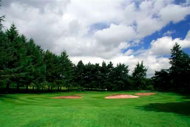 A view of the 14th green at Monmouthshire Golf Club