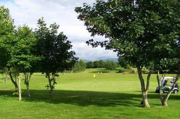 A view of the 8th hole at Caernarfon Golf Club