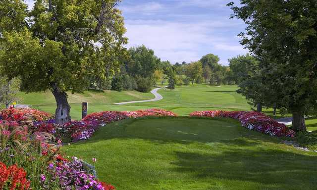 A view from a tee at Greg Mastriona Golf Courses at Hyland Hills