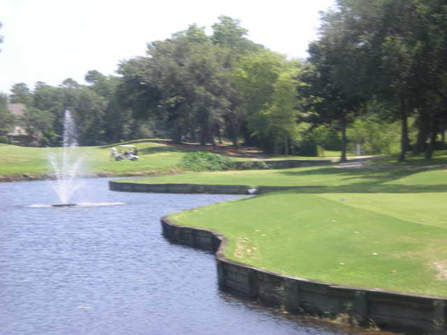 A view of the 1st hole at Bluewater Bay Resort