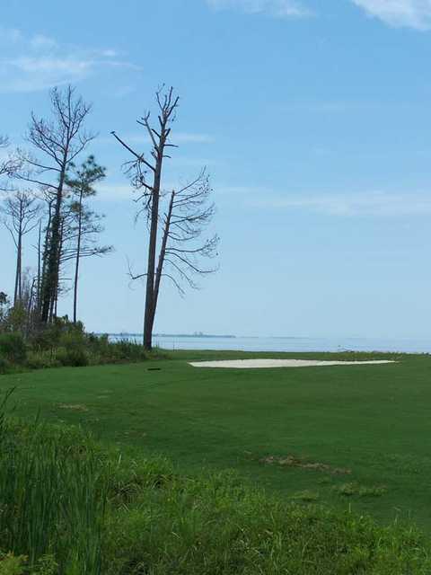 A view of fairway #6 at Bay Course from Bluewater Bay Resort