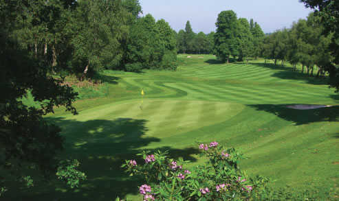 A view of the 16th green at Aspley Guise & Woburn Sands Golf Club