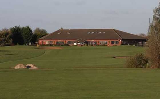 A view of the 18th fairway with clubhouse in background at Bird Hills Golf Centre