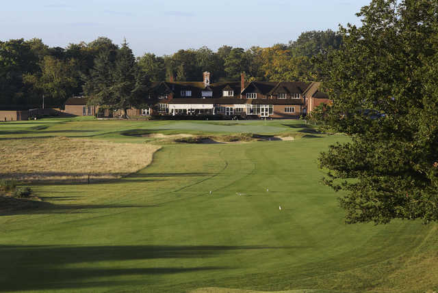A view of the clubhouse at Sonning Golf Club.