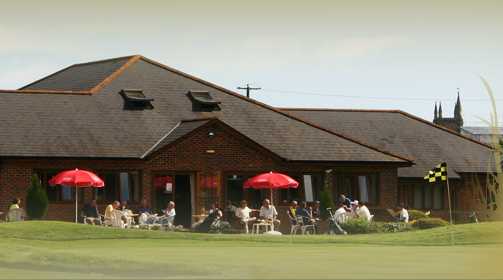 A view of the clubhouse at Theale Golf Club