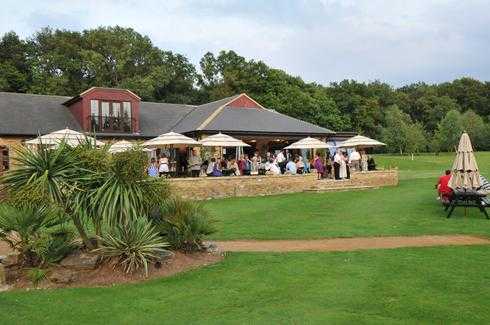 A view of the clubhouse at Huntswood Golf Club