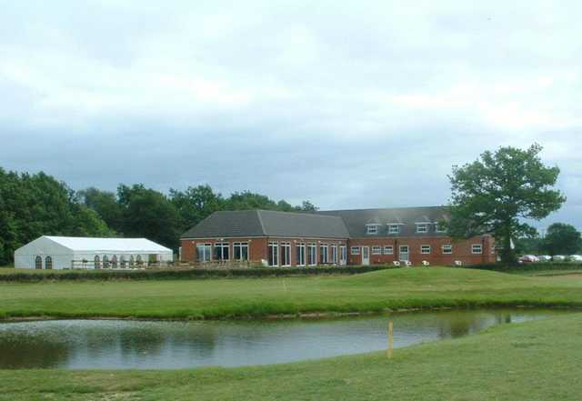 A view of the clubhouse at Silverstone Golf Club