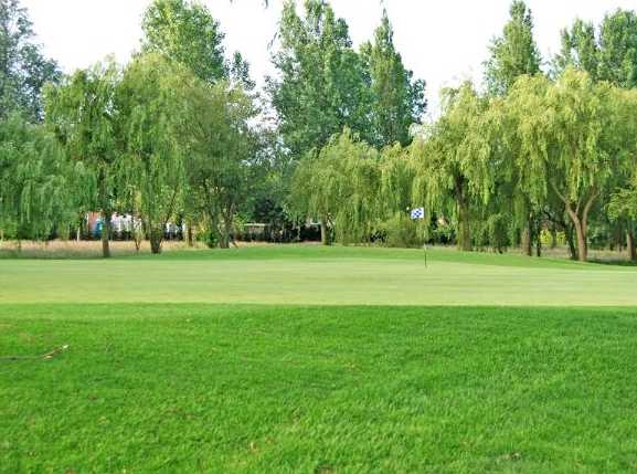 A view of green #1 at Windmill Hill Golf Club