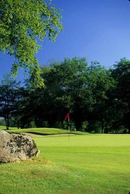 A view of the 8th green at South from Avalon Golf Links.