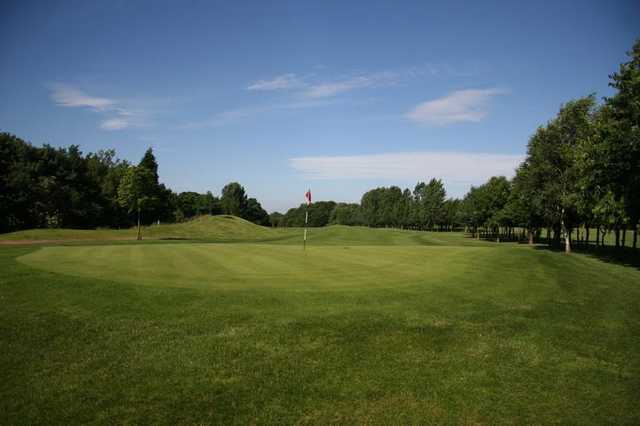 A view of hole #18 at Birchwood Golf Club