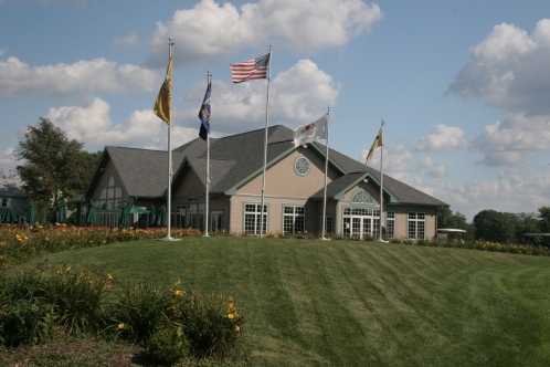 A view of the clubhouse at University Park Golf Club