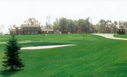 A view of the clubhouse at Flatbush Golf Course