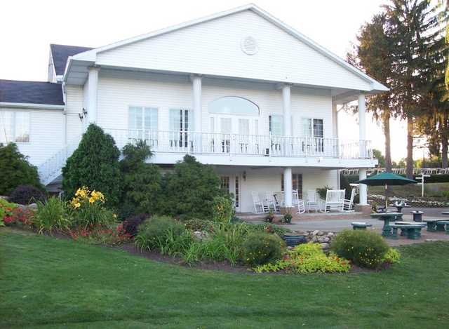A view of the clubhouse at Edgewater Golf Club