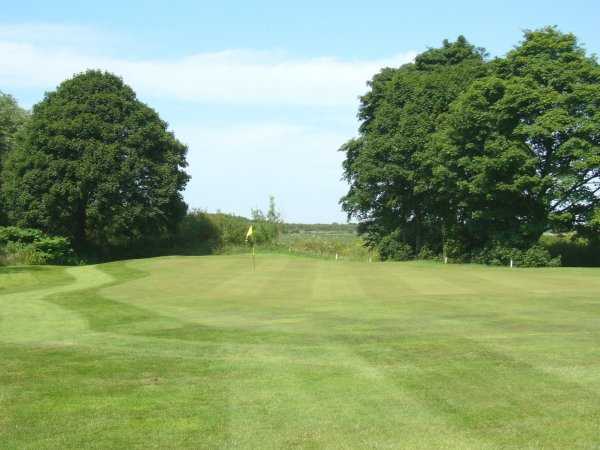 A view of green #13 at Lymm Golf Club