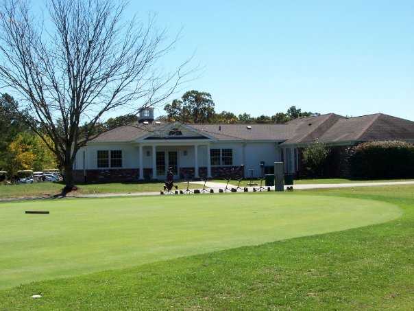 A view of the clubhouse at Frances E. Miller Memorial Golf Course