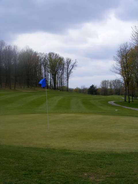 A view of green #12 at Spring Valley Country Club