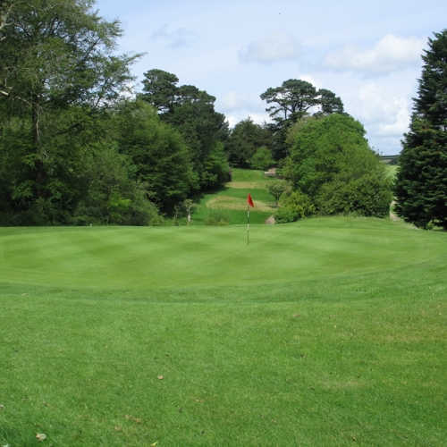 A view of the 16th green at Truro Golf Club