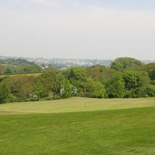 A view of hole #14 at Truro Golf Club