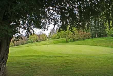 A view of the 1st green at Renishaw Park Golf Club