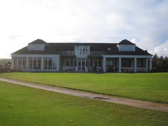A view of the clubhouse at Churston Golf Club