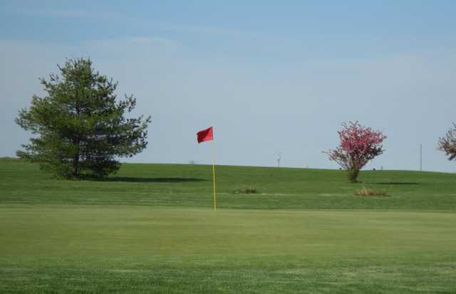A view of the green at Wyaloosing Creek Golf Course