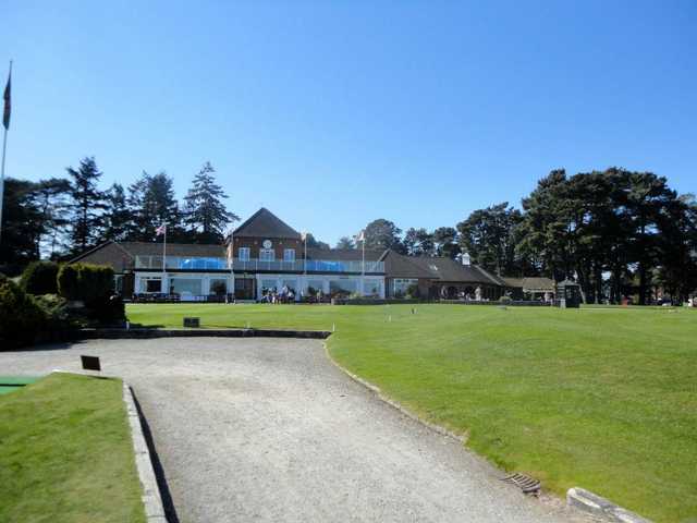 A view of the clubhouse at Ferndown Golf Club