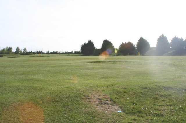 A sunny view of green at Parley Golf Centre