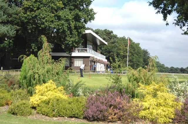 A view of the clubhouse at Queens Park Golf Club
