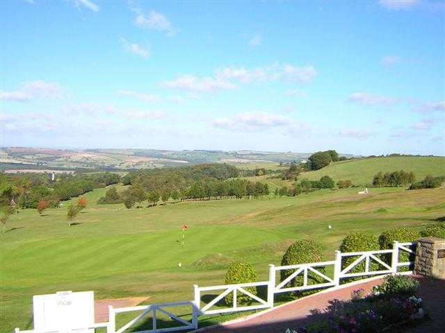 A view from the clubhouse at Consett & District Golf Club
