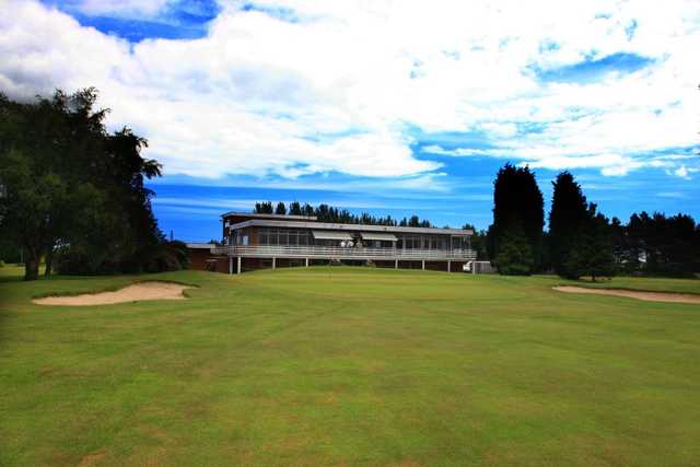 A view of the clubhouse at Ganstead Park Golf Club