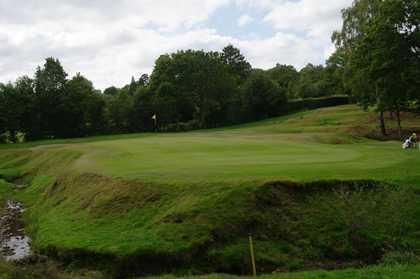 A view of the 6th green at Old Course from Royal Ashdown Forest Golf Club