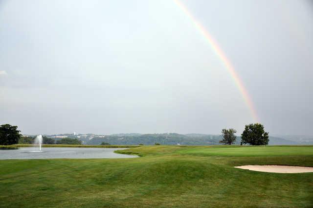 Rainbow over the course at Grand View Golf Club