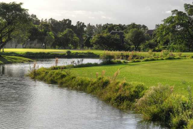 Water comes into play on several holes at Costa Del Sol Golf Club