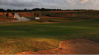 A view of the 13th hole at Blakes Golf Club